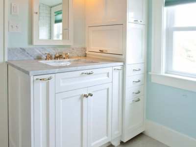 Bathroom-Remodel-Walk-In-Shower-Sink-Cabinet
