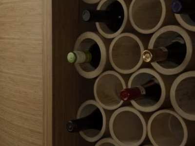 Kitchen-Remodel-Bamboo-Wine-Rack