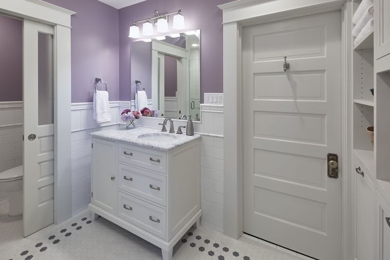 NE Northeast Portland Bathroom Remodel White Classic